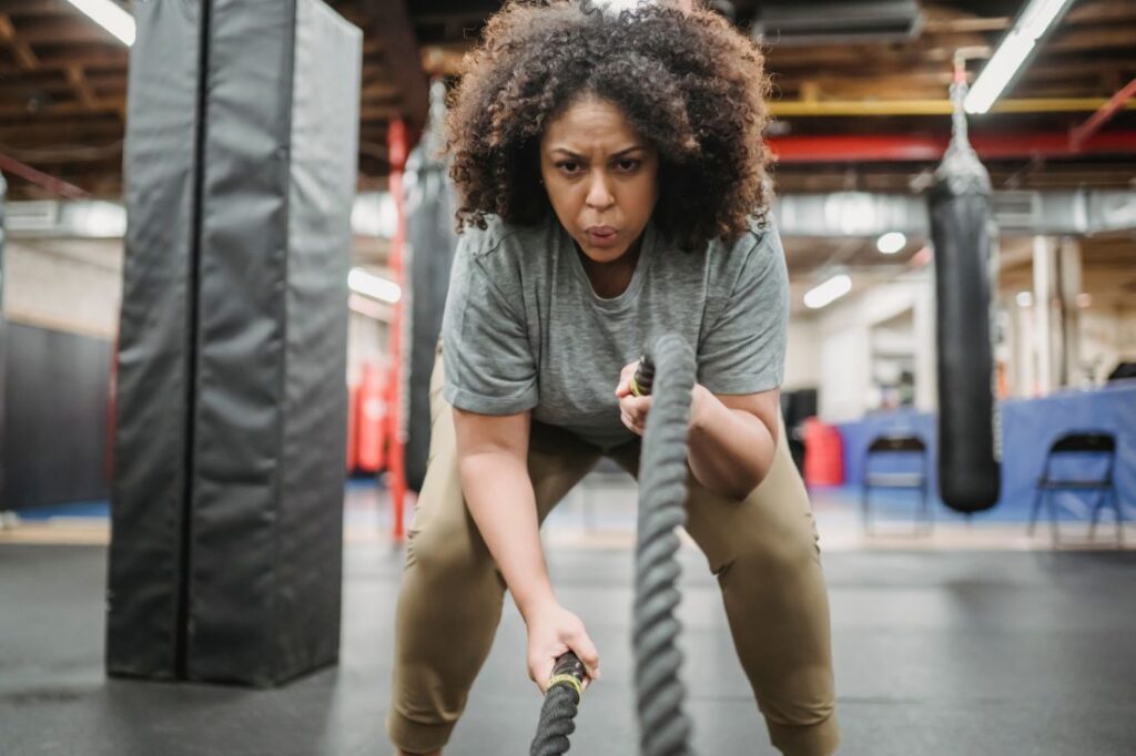 Determined woman