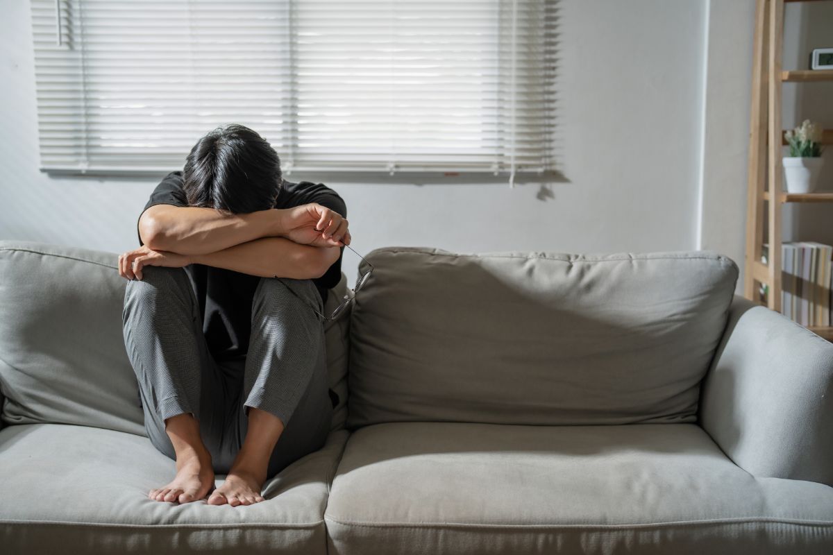 man with an anxiety disorder