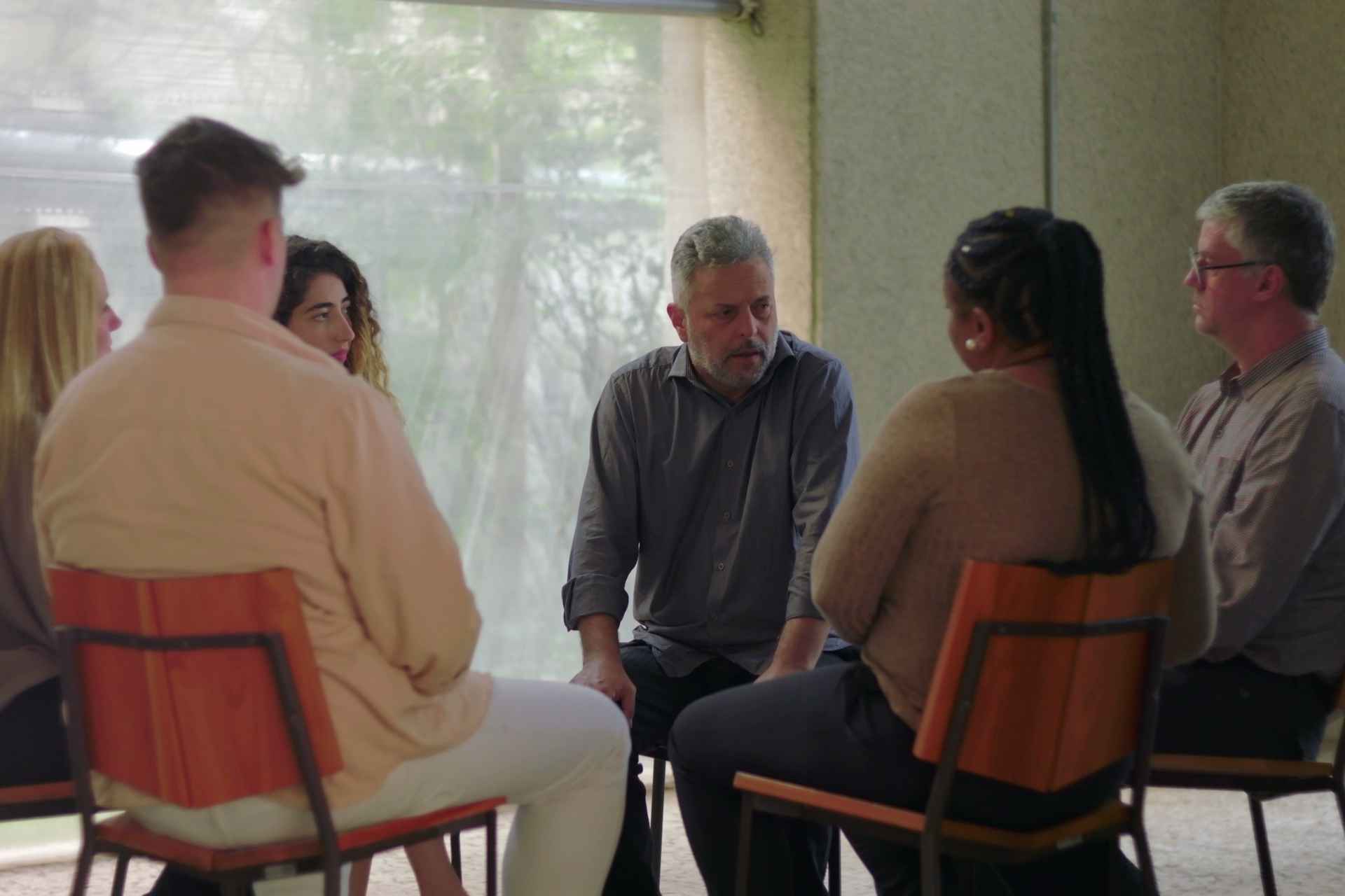 Adults participating in a supportive mental health treatment group.