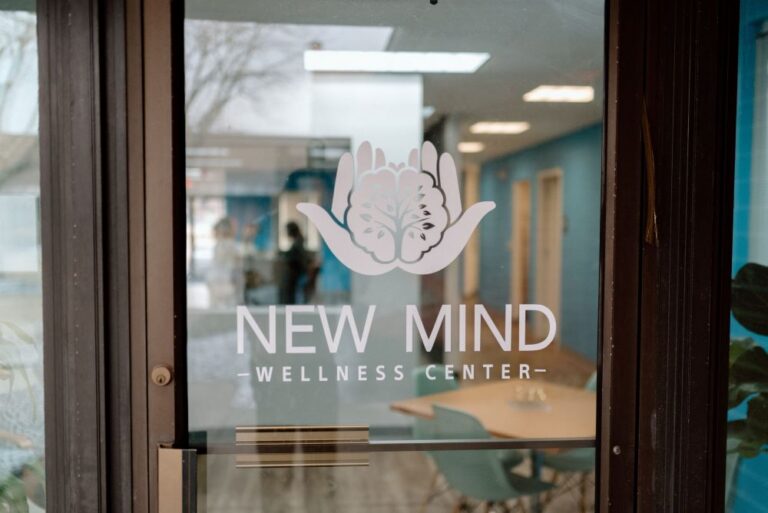 The entrance door for New Mind Wellness